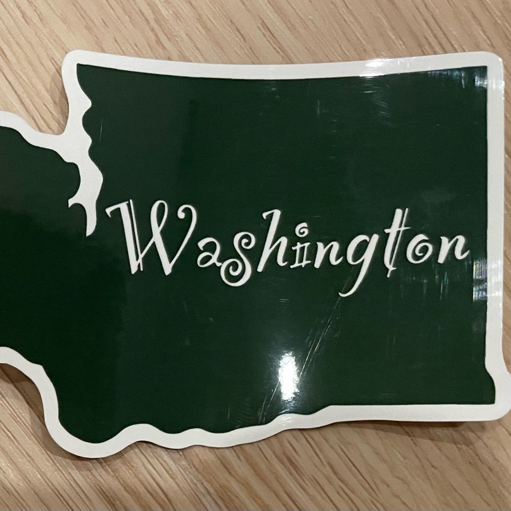 Handmade Washington State Sticker - Picture 2 of 4